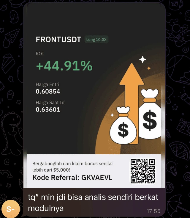 Hasil trading member Crypto Teknikal 4